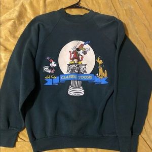 Vintage 90s Disney Magic Music Days Green Sweatshirt